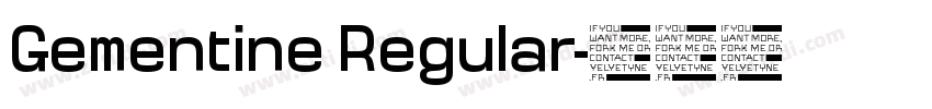 Gementine Regular字体转换